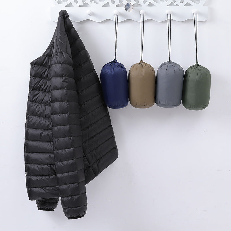 QEZER Men's Ultra Light Weight Warm Puffer Jacket Down Jacket