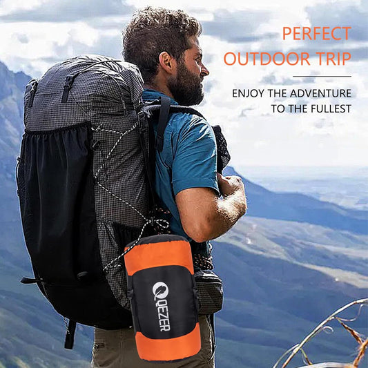 QEZER QDE-DB900 Double Down Sleeping Bag | 2-Person Duck Down Camping Sleeping Bag