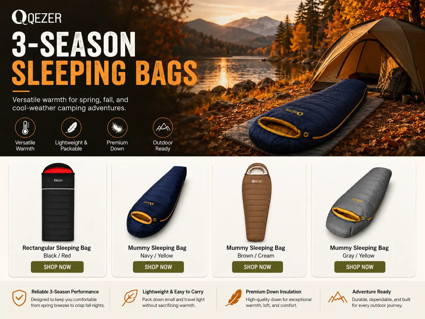 3-Season Sleeping Bags