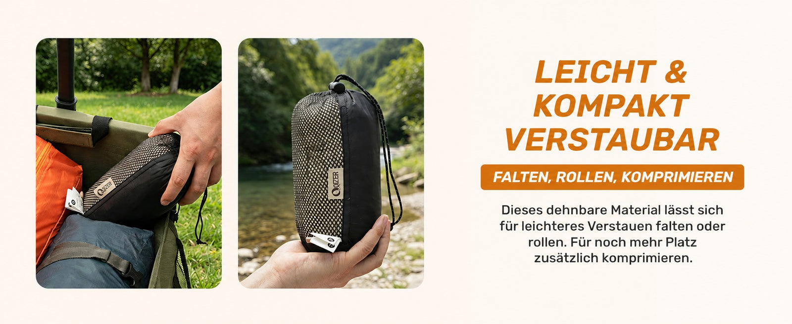 QEZER Ultraleichter Schlafsack-Inlett | Reise-Schlafsack für Camping & Trekking