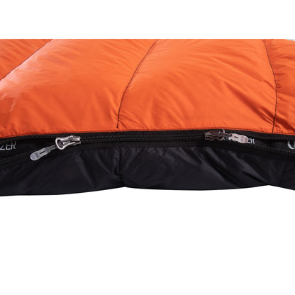 QEZER QDE-DP900 Double Down Sleeping Bag | 2-Person Duck Down Camping Sleeping Bag - 08-8