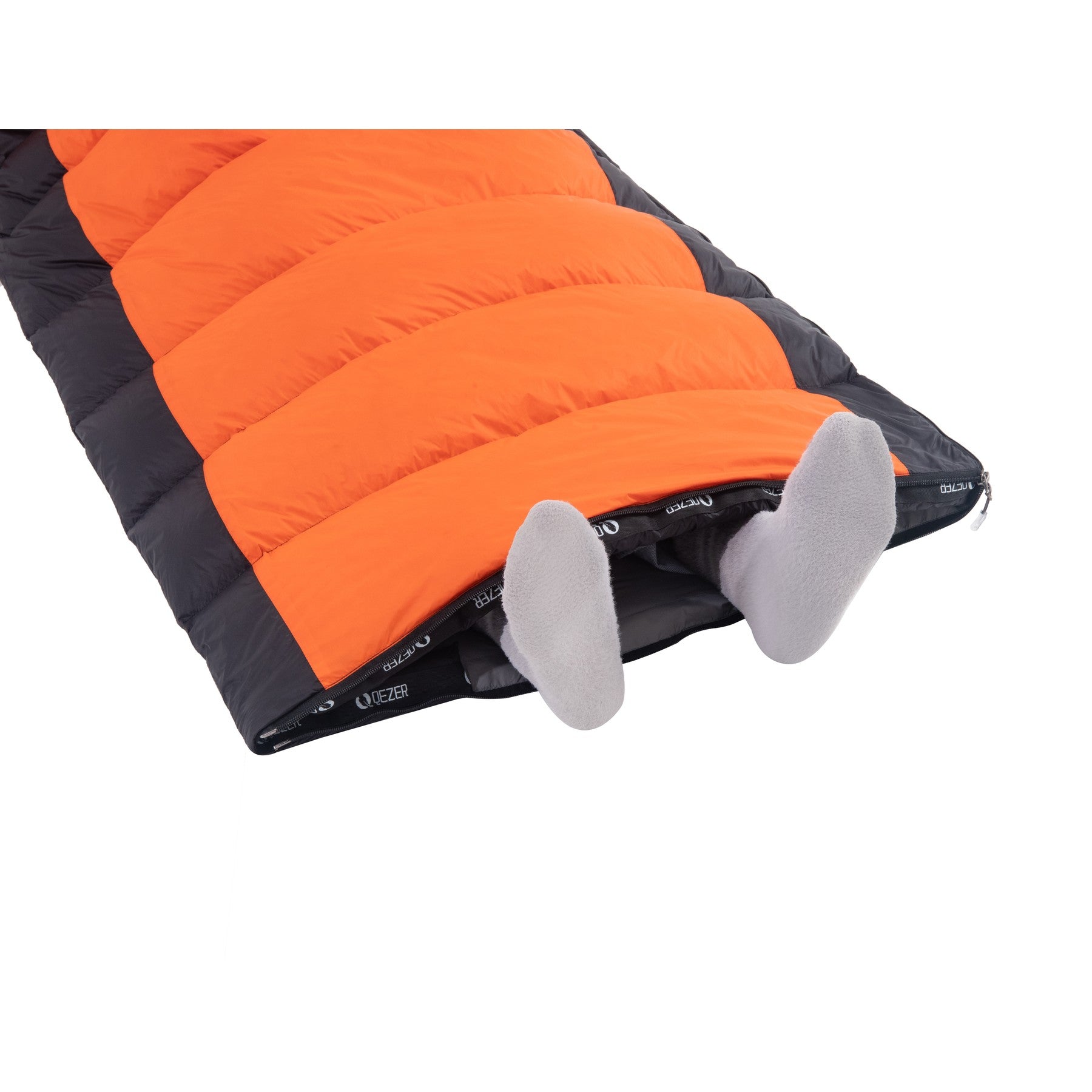 QEZER Mix-Color Rectangular Down Sleeping Bag | 2-in-1 Camping Sleeping Bag camp Blanket - 10-10