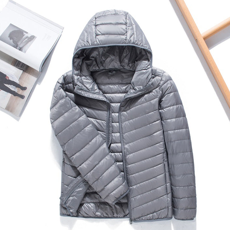 QEZER Women and Men's  Ultra Light Weight Short Down Jacket (Available in Plus Size)