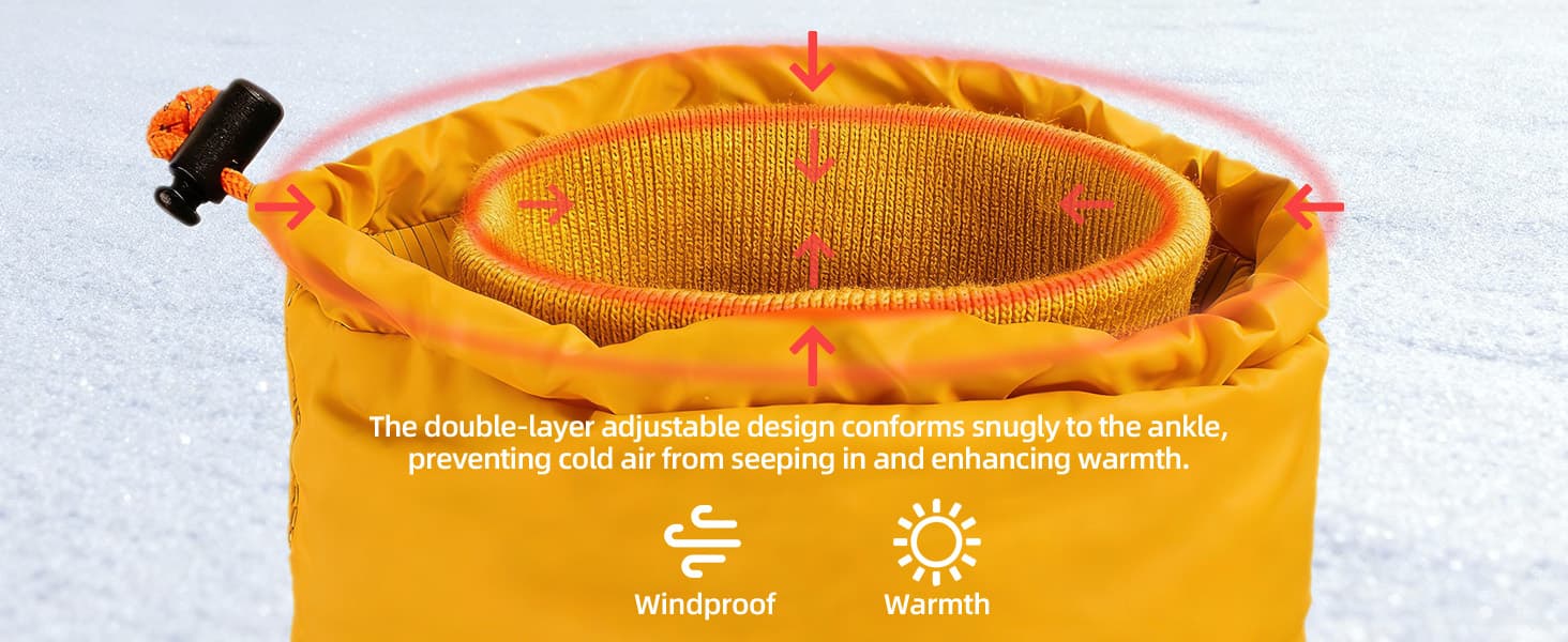 QEZER Down Booties for Camping &amp; Cold Nights detail image 2