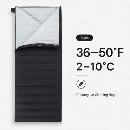 QEZER Rectangular Down Sleeping Bag | 2-in-1 Camping Sleeping Bag Camping Blanket