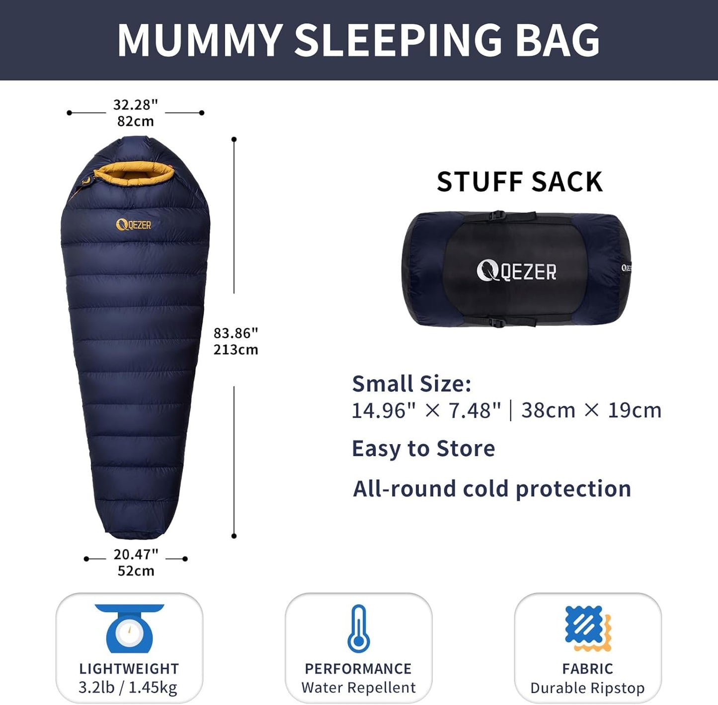 Down Sleeping Bag [620FP], sleeping bags [QDM2-1500]