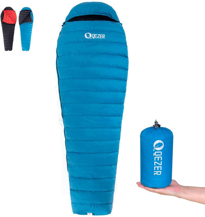 QEZER Mumien Daunenschlafsack(QDM-M500H)