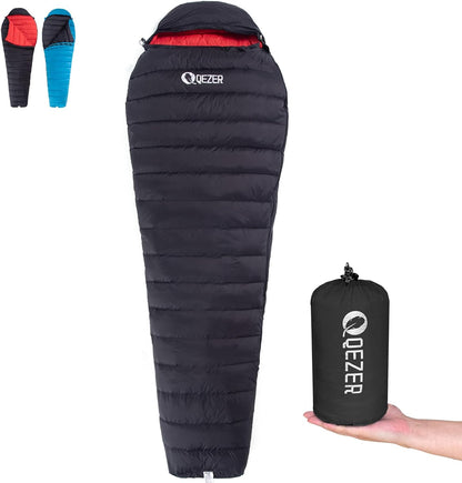 QEZER Mumien Daunenschlafsack(QDM-M500H)