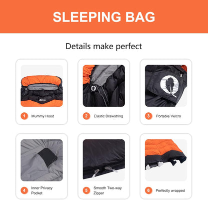 QEZER Double Sleeping Bag（QDE-DP900）