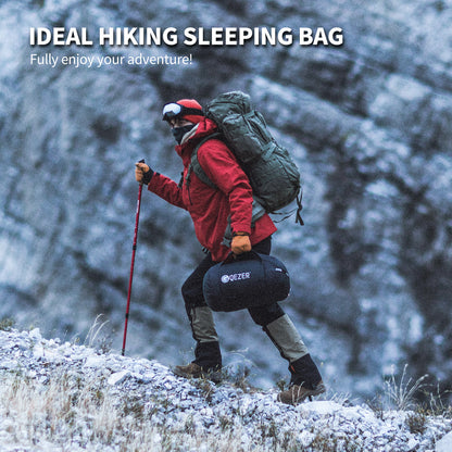 QEZER Winter Down Sleeping Bag 650FP -30℃ (QDM-1800H)