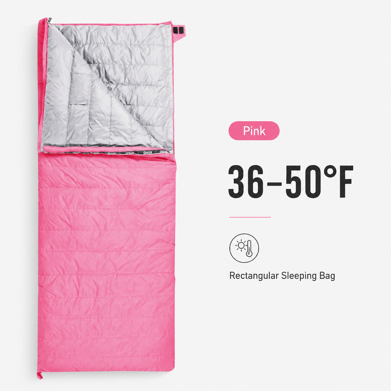 QEZER Rectangular Down Sleeping Bag | 2-in-1 Camping Sleeping Bag Camping Blanket