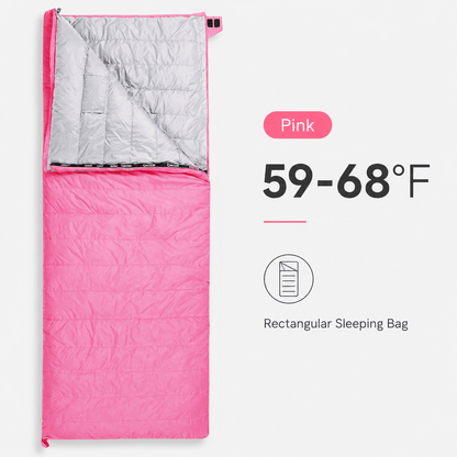 QEZER Rectangular Down Sleeping Bag | 2-in-1 Camping Sleeping Bag Camping Blanket