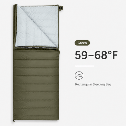 QEZER Rectangular Down Sleeping Bag | 2-in-1 Camping Sleeping Bag Camping Blanket