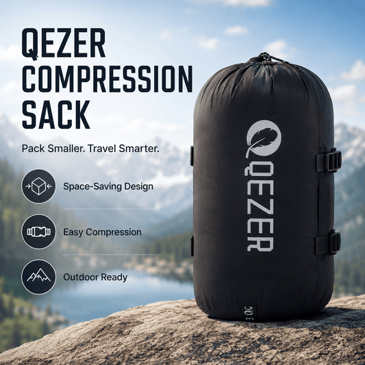 The compression sack for sleeping bag