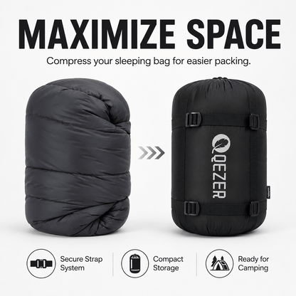 The compression sack for sleeping bag