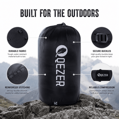 The compression sack for sleeping bag