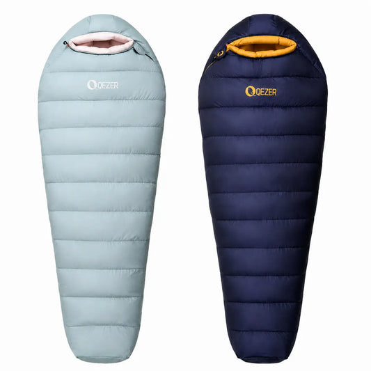 QEZER 620FP Graphene Antistatic Down Sleeping Bag for Winter Camping