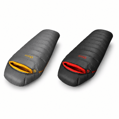 QEZER 620FP Graphene Down Sleeping Bag | Cold Weather Camping Sleeping Bag