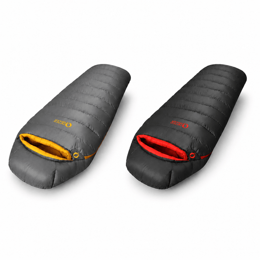 QEZER 620FP Graphene Down Sleeping Bag | Cold Weather Camping Sleeping Bag