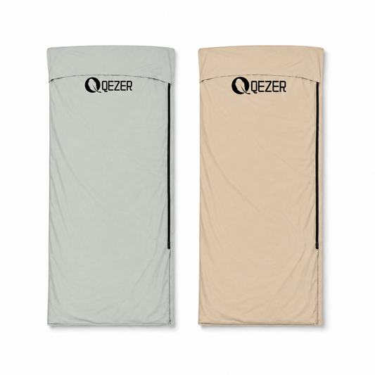 QEZER Ultralight Sleeping Bag Liner | Travel Sleep Sack for Camping &amp; Backpacking
