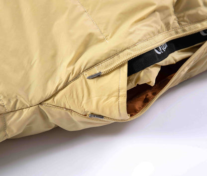 QEZER 600FP Down Mummy Sleeping Bag for Summer Camping