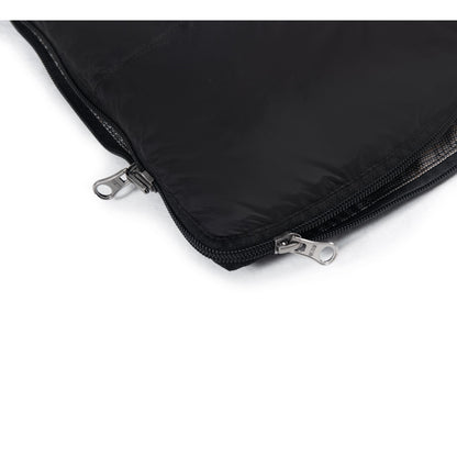 Two-way zipper sliders at the corner of QEZER rectangular sleeping bag