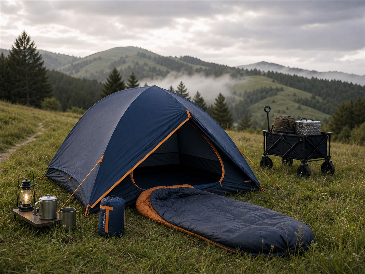 QEZER outdoor camping gear in use