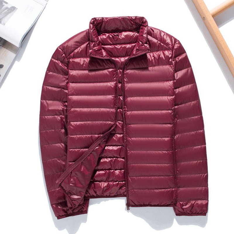 QEZER Women and Men's  Ultra Light Weight Short Down Jacket (Available in Plus Size)