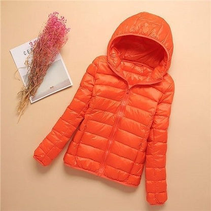 QEZER Women and Men's  Ultra Light Weight Short Down Jacket (Available in Plus Size)